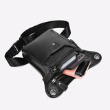 Kylethomasw Men Drop Leg Bag Waist Fanny Pack Motorcycle Rider Tactical Military Messenger Cross Body Outdoor Sports Male Belt Hip