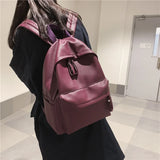 Kylethomasw Fashion Backpack High Quality PU Leather Women's Backpack For Teenage Girls School Shoulder Bag Bagpack Mochila backpack