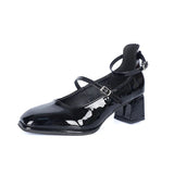 KYLETHOMASW  -  New Women Pumps Spring Autumn Fashion Quality Shoes Low Heel Square Square Toe Comfortable Sexy Heels Ladies Zapatos De Mujer