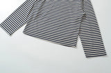 KYLETHOMASW  -  Vintage Striped Long Sleeve T Shirt Women O Neck Casual Autumn Tees Loose Tops