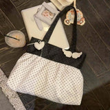 KYLETHOMASW  -  Polka Dot Daily Tote Bag Underarm Shoulder Bags Teenage Girls Bolsos mujer Large Capaci Bolsa Canvas Bolso Commuter Sac Femme