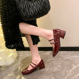 KYLETHOMASW  -  New Women's Lolita Mary Jane Shoes Causal Formal Versatile Women High Heel Shoes Wedding Party Elegant Ladies Dress Pumps