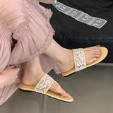 KYLETHOMASW  -  Summer Beach Slides Fashion Round Toe Women Flats Slippers Shoes Female Flip flops Flats Slippers Sandals Shoes For Ladies