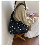 KYLETHOMASW  -  Luxury Design Y2k Aesthetic Office Lady Shoulder Bags Elegant All Match Dots Women's Handbags Korean Chic Fashion Underarm Bag