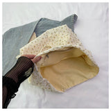 KYLETHOMASW  -  Sweet Ruffled Shoulder Armpit Bag 2025 Spring and Summer New Large Capacity Student Class Bag Fashionable Tote Bag