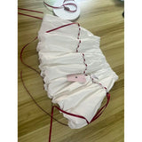 KYLETHOMASW  -  2025 New Strap Bow White Short Women Flower Bud Skirt Looks Thin Spicy Girl High Waist Sweet Summer Trend
