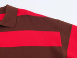 KYLETHOMASW  -  Hot Selling New Striped Knit Polo Shirt Spring V Neck Pullover Top Elegant Casual Style Daily Fashion Knitwear For Women