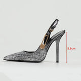 KYLETHOMASW  - Carmella Sequined Pointed Toe Pumps