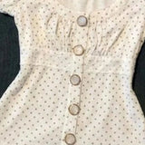 KYLETHOMASW  -  Y2k Clothes T Shirt For Women Puff Sleeve Polka Dot Spring Summer Short Tees Korean Fashion Versatile Ropa De Mujer