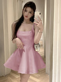 KYLETHOMASW  -  Summer New Chic Elegant Princess Evening Prom Party Mini A Line Dresses Vestidos French Robe Clothes