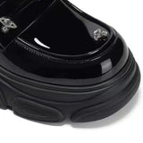 KYLETHOMASW  -  Classic Women Shoes Luxury Genuine Leather Loafers for Woman Exquisite Britain Platform Casual Shoe Designer Shoes Zapatos Mujer