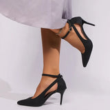 KYLETHOMASW  -  Summer new sexy European and American women's hollow high heels stiletto orange fashion pointed high-heeled sandals size 36-42