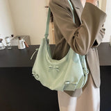 KYLETHOMASW  -  Trend Brand Crescent Bag Women PU Leather Fashion Backpack High Quality Shoulder Bag Adjustable Strap Ladies Solid Crossbody Bag