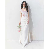 KYLETHOMASW  -  French Style Sleeveless Slimming Printed Vintage Dress for Women Summer Square Neck Elegant Luxury A-line Long Dress