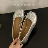 KYLETHOMASW  -  Novelty satins Leather bowknot Split Toe flat shoes woman mary janes Japanese trotters flats Tabi ninja loafers women Moccasins