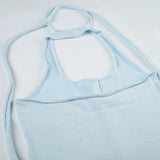 KYLETHOMASW  -  Woolen breasted backless tank top, tight fitting camisole, inner top, summer thin style, spicy women's clothing