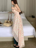 Kylethomasw Sexy Women's Midi Dress Sleeveless Print Slim Backless Camisole Dresses Holiday Party Spring Summer New Fashion Clothing
