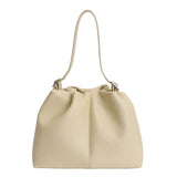 KYLETHOMASW  -  Women's Leather Drawstring Bucket Bag Minimalist Sweet Aesthetic Daily Crossbody Shoulder Bag Handbags and Purses