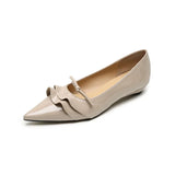 KYLETHOMASW  -  Summer New Wave Design Women's Flat Shoes Pointed Toe Shallow Slip-on Female Single Shoes Solid Color Versatile Ladies Footwear