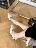 KYLETHOMASW  -  Street Style Buckle Strap Women Pumps Sexy Thin High Heels Pointed Toe Wedding Banquet Mule Shoes Zapatillas De Mujer