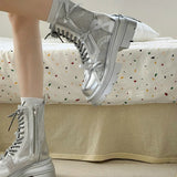 KYLETHOMASW  -  Sandals Boots Rock Shoes Woman shoes Luxury Designer Boots-Women Lolita Summer Ankle Fashion Ladies Boots Women