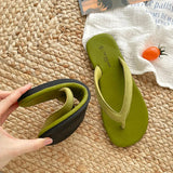 KYLETHOMASW  -  Summer Candy Color Women Slipper Fashion Slip On Ladies Casual Flip Flop Shoes Soft Flat Heel Outdoor Beach Slide New Woman