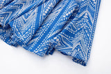 KYLETHOMASW  -  Sexy Women Halter V Collar Backless Mini Dress Women Holiday Blue Floral Lacing up Back Loose Dresses Femme Vestidos Summer Robe