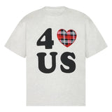 Kylethomasw Funny Heart Print T-shirts for Women Letter Graphic Short Sleeve Oversize Tee Shirt Female Cotton Aesthetic Clothes Chic
