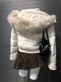 KYLETHOMASW  -  Jackets for Women Single Breasted Hooded Cotton Jacket Coats Thick Warm Parkas Hoodie Jaqueta Feminina Winter Ropa