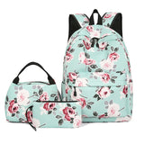 KYLETHOMASW  -  3 Piece Fashion Cute  Student School Bag, With lunch Box Bag,Lightweight Large Capacity Zipper Backpack Woman and Man, Unisex