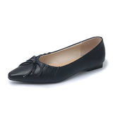 KYLETHOMASW  -  Fashion Pointed Toe Women Flats with Shoes Soft Butterfly-Knot Female Slip on Footwear Shallow Ladies Flats Shoes