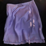 KYLETHOMASW  -  Purple Sweet Bow Satin Skirt Summer Elegant Mini Party Skirt Women's High Waist Slimming A-line Skirt Mujer Faldas Jupe 502A