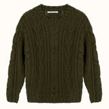Kylethomasw Vintage Green Knitwear Pullovers Long Sleeve Oversized Sweater Women Fairy Grunge Autumn Winter Thick Warm Clothes Chic