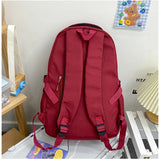 Kylethomasw Middle Student School Bags for Teenager Girls Backpack Women Nylon Campus Casual Bagpack