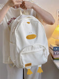 KYLETHOMASW  -  Sweet Cute Kawaii Duck Mochila Japanese Ins Bag Student Mochilas Mujer Teenage Girls Bolsas Zipper Bags for Woman Backpack