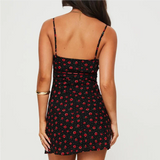 KYLETHOMASW  -  Summer dress women evening party mini beach dresses sexy korean fashion elegant dress  floral print dresses luxury v neck