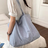 KYLETHOMASW  -  Women Streetwear Travel Shoulder Underarm Bag Office Lady Fashion Fairy Star Handbags High-capacity Chic Y2k Aesthetic Tote Bags