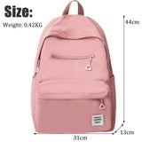 Kylethomasw New Simple Design Woman Backpack School Bag For Teenage Girls Boys Casual Travel Rucksack College Students