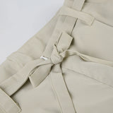 KYLETHOMASW  -  Women's Y2K Streetwear Lace-Up Baggy Pants Low Rise Straight Leg Casual Trousers Korean Fashion All-Match Basic Pants