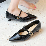 KYLETHOMASW  -  Pointed Toe High Heels Women Mary Jane Shoes Sexy Sandals 2025 Summer New Luxury Dress Shallow Shoes Fashion Pumps Mujer Zapatos