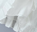 KYLETHOMASW  -  Sexy Lace Wrap Chest Slim Fit Dress French Fashion Blogger Off Shouder White Summer Mini Dress Women