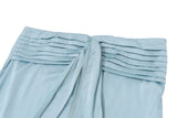 KYLETHOMASW  -  Street Style Satin Tube Top Strapless Sleeveless Dress Pure Color Low Waist Crossed Strap Backless Fashionable Trendy Girl Dress