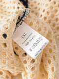 KYLETHOMASW  -  Women Hollow Out Knit Pullover Short Sleeve V Neck Casual Loose Sweater Autumn Tops