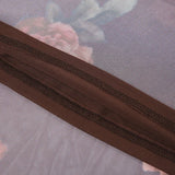 KYLETHOMASW  -  Elegant temperament rose fishtail skirt French medium long slim fit mesh elegant retro half skirt women's clothing