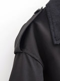 KYLETHOMASW  -  New Women Versatile Autumn Winter Trench Coat Long Sleeve Single Breasted Loose Vintage Windbreaker Jacket