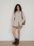 KYLETHOMASW  -  Women's High Waist Cargo A-Line Mini Skirt with Drawstring Casual Slim Skirt