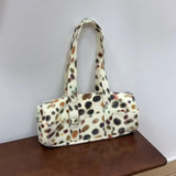 KYLETHOMASW  -  Korean Colorful Polka Dot Shoulder Bags Women Cylinder Zipper Handbag Ladies Unique Versatile Fashion Commute Crossbody Bag