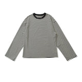 KYLETHOMASW  -  Vintage Striped Long Sleeve T Shirt Women O Neck Casual Autumn Tees Loose Tops