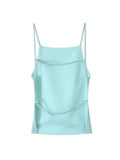 Kylethomasw  Sexy Solid Camisole for Women 2024 Summer Fashion Backless Slim Fit Spaghetti Strap Tops Female Sleeveless Causal Top