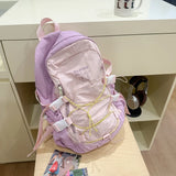 KYLETHOMASW  -  School Bag Aesthetic Students Backbag Large Capacity Knapsack Teenagers Versatile Bookbag Kawaii College Rucksack Daily Backpack